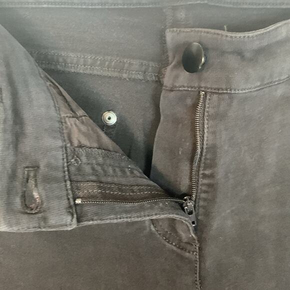 Eileen Fisher womens medium lightweight black jeans straightleg denim cotton - Picture 4 of 8